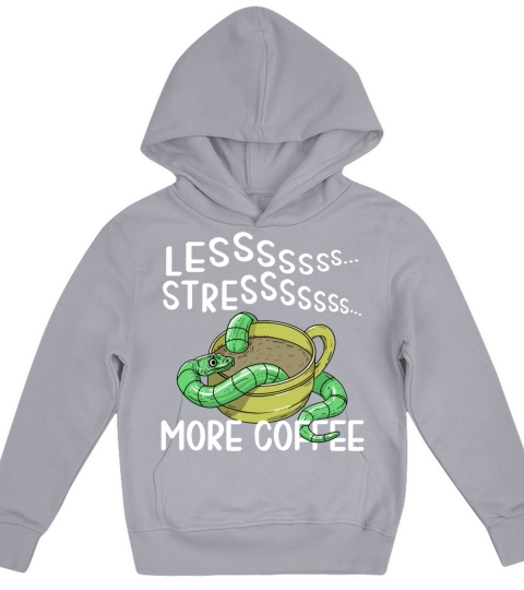 Less Stress More Coffee Kids Hoodie