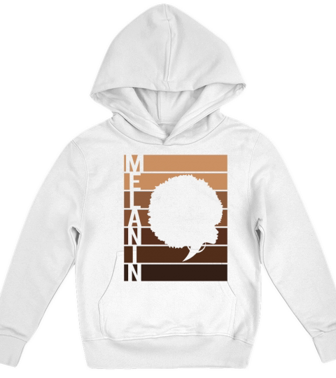 Melanin Definition Black History Month African Kids Hoodie