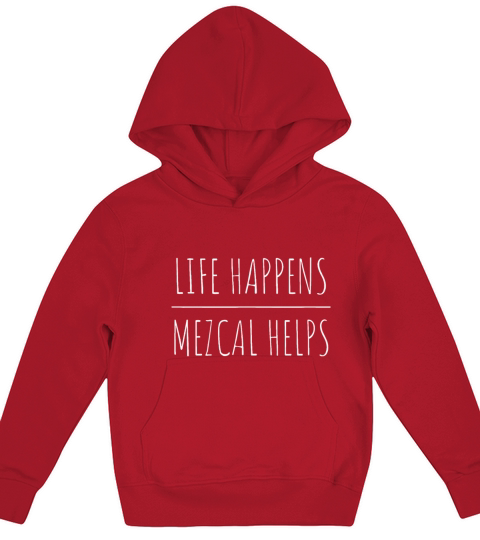 Mezcal Helps idea - Funny Mezcalpartybourbonliquor Kids Hoodie