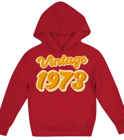 Retro Vintage 1973 Kids Hoodie