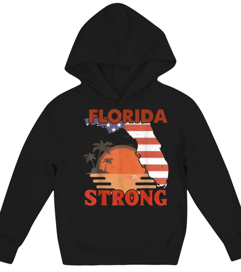 Retro Vintage Florida Strong Support Men Women Kids Hoodie