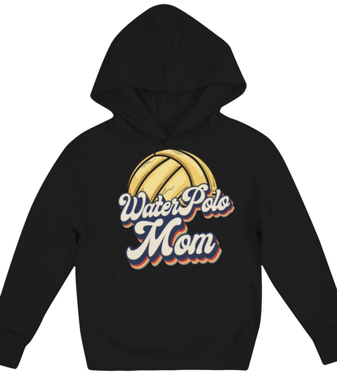 Water Polo Mom Retro Vintage Water Kids Hoodie