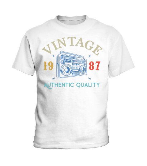 33 Years Old 1987 Vintage 33Rd Birthday Anniversar Kids T-Shirt