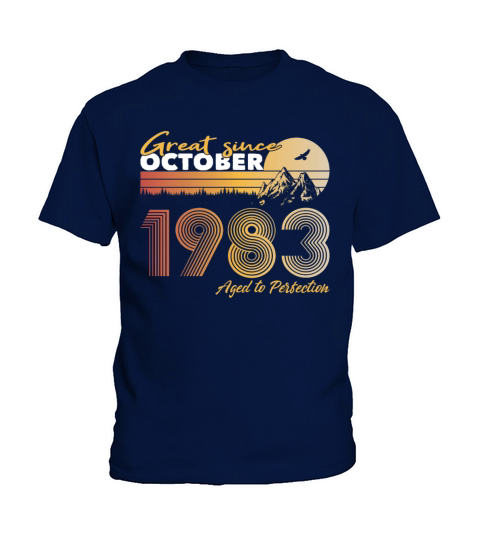 40th birthday vintage 1983 great since 1983 Kids T-Shirt