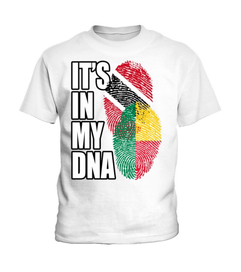 Beninese And Trinidad Tobago Mix Heritage DNA Flag Kids T-Shirt