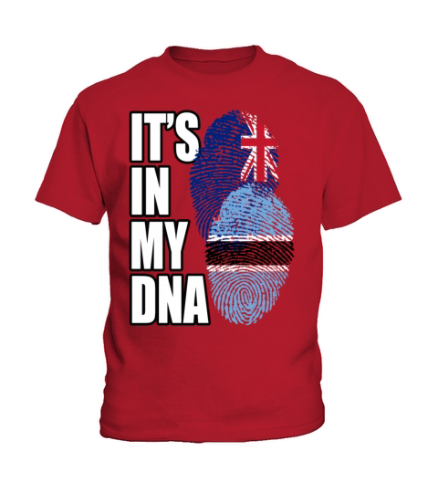 Botswana And New Zealand Mix Heritage DNA Flag Kids T-Shirt