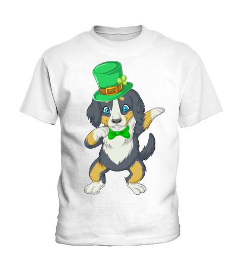 dabbing bernese st patricks day Kids T-Shirt