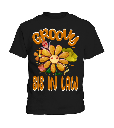 Groovy Sis in Law Family Matching Vintage Family Kids T-Shirt