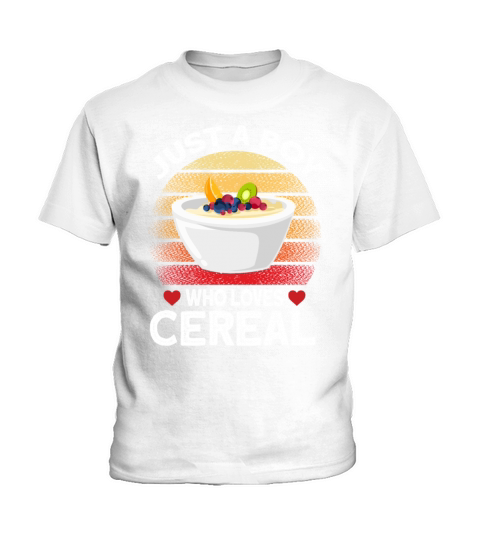 Just A Boy Who Loves Cereal Kids T-Shirt