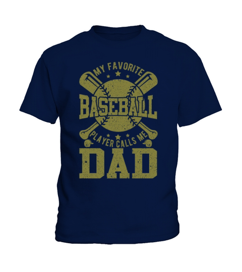 My Favorite Baseball Softball Player Call Me Dad Kids T-Shirt