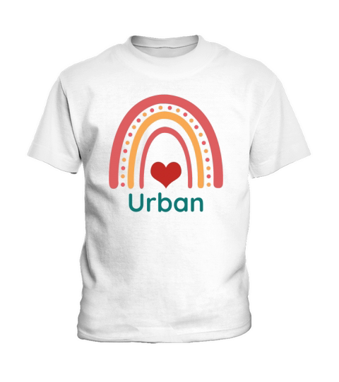 Urban Vintage Boho Rainbow Kids T-Shirt