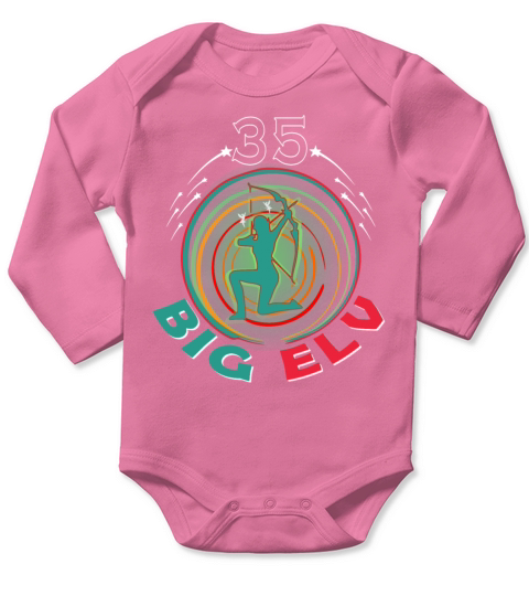 35 Vintage elves Birthday Fantasy Long Sleeve Baby One-Piece