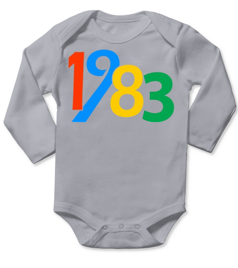 40th Birthday 1983 40 years Gifts For Men Women Long Sleeve Baby One-Piece