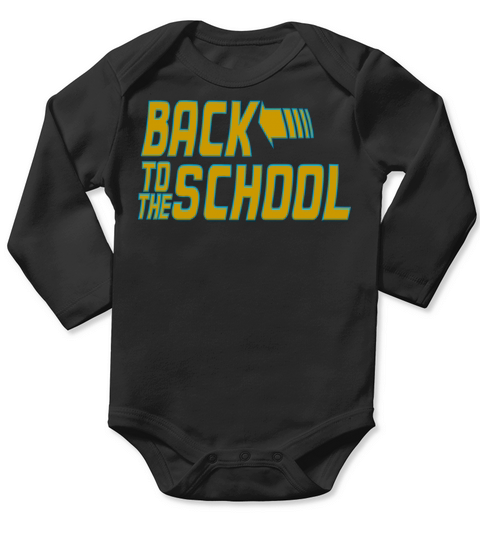 Back To The School Long Sleeve Baby One-Piece