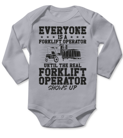 Certified Forklift Truck Operator Long Sleeve Baby One-Piece