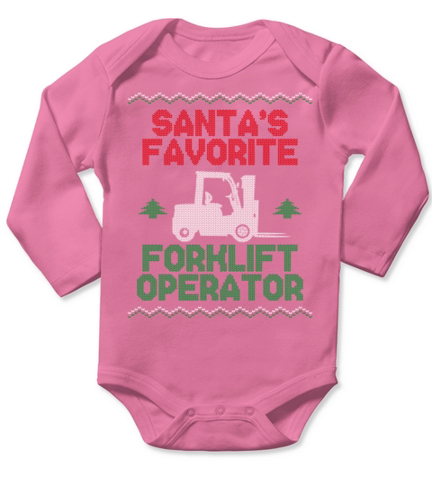 Certified Forklift Truck Operator Long Sleeve Baby One-Piece