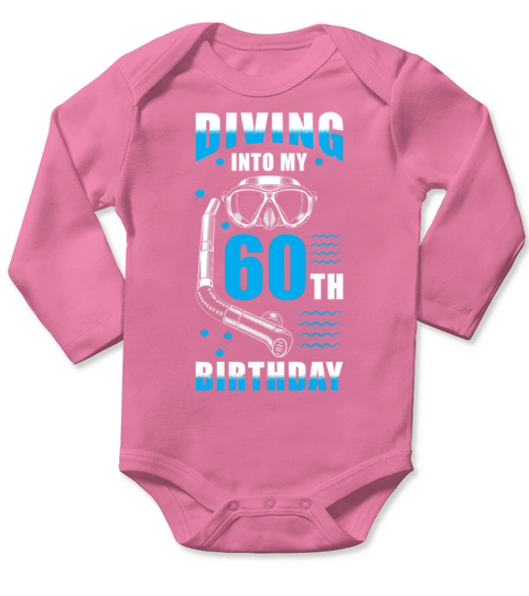 Diver 60th Birthday Gift Long Sleeve Baby One-Piece