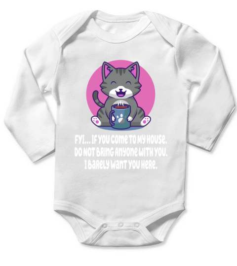 Dont Bring Anyone with You Introvert Friends Antis Long Sleeve Baby One-Piece