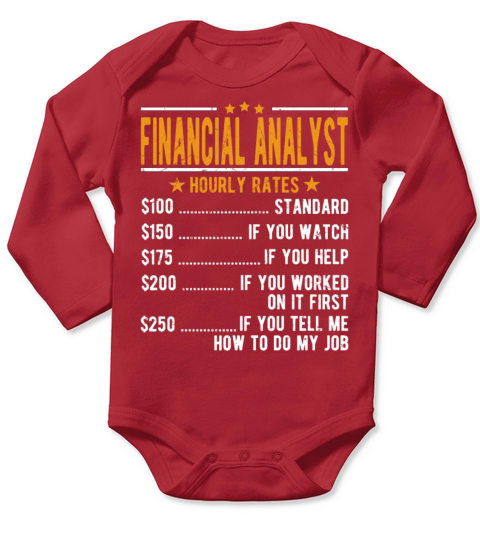 Financial Analyst Hourly Rates Long Sleeve Baby One-Piece