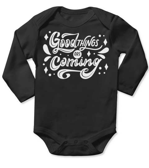 Good Things Are Coming Long Sleeve Baby One-Piece