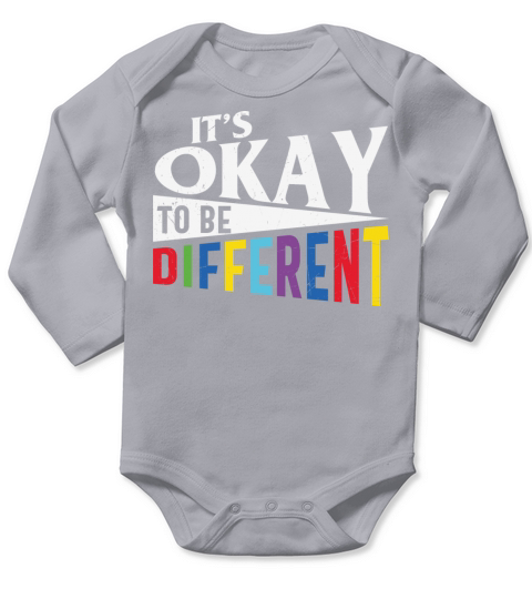Its Okay to be Different Autism Long Sleeve Baby One-Piece