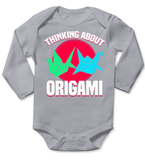 Thinking About Origami Long Sleeve Baby One-Piece