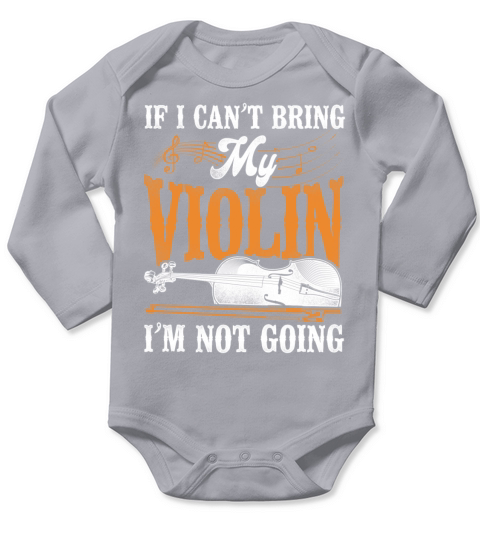Violin Violinist Vintage If I Long Sleeve Baby One-Piece