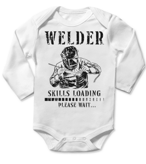 Welder Welding Apprentice Vintage Long Sleeve Baby One-Piece