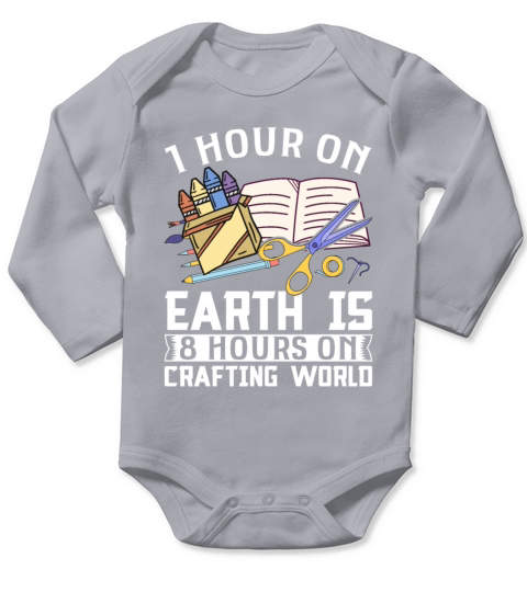 Witty Sayings Lifestyle Creative Crapfting Lovers Long Sleeve Baby One-Piece