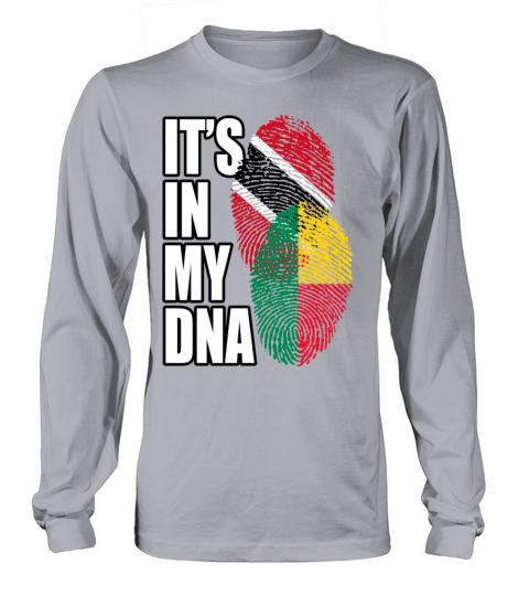 Beninese And Trinidad Tobago Mix Heritage DNA Flag Long sleeved Unisex