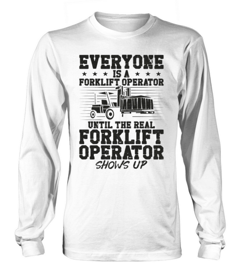 Certified Forklift Truck Operator Long sleeved Unisex
