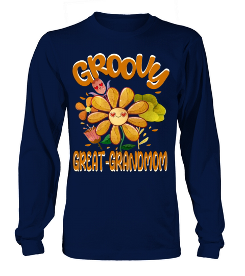 Groovy Great-Grandmom Family Matching Vintage Long sleeved Unisex