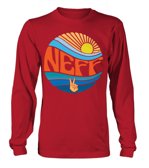 Neff Shirt Vintage Sunset Neff Groovy Tie Dye Long sleeved Unisex