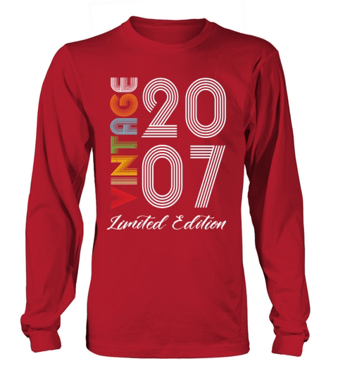 Vintage 2007 Vintage Birthday Retro Vintage Long sleeved Unisex