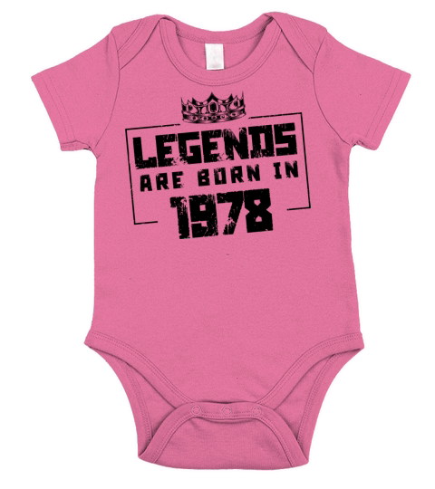 1978 legends born in Short Sleeve Baby One-Piece