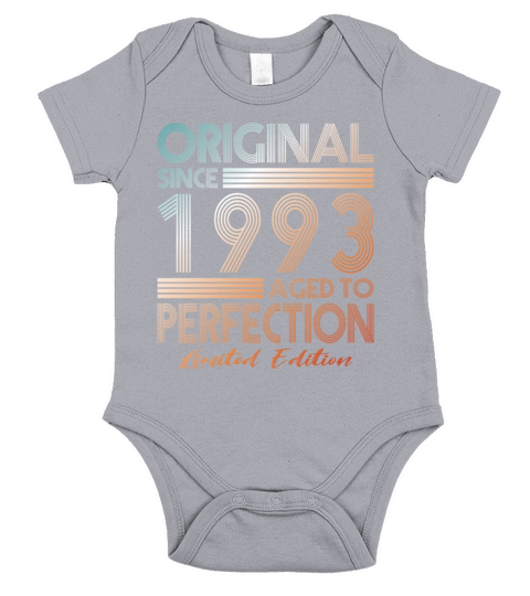30th birthday vintage 1993 original since 1993 Short Sleeve Baby One-Piece