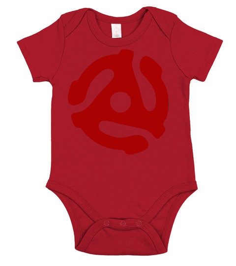 45 RPM Adapter Short Sleeve Baby One-Piece