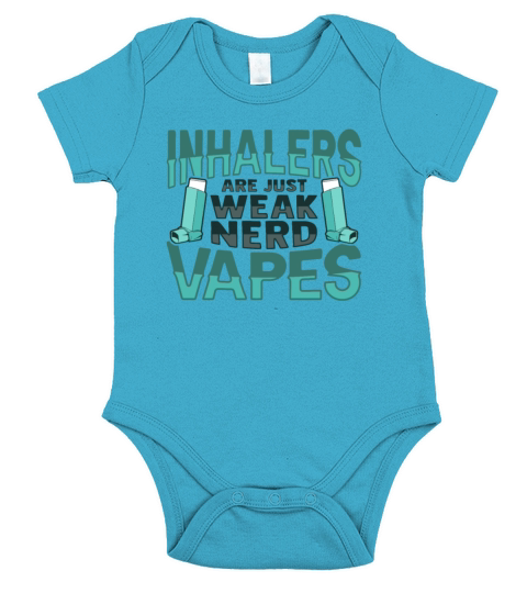 Albuterol Asthma Inhaler Design for an Asthmatic Short Sleeve Baby One-Piece