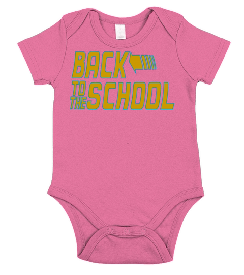 Back To The School Short Sleeve Baby One-Piece