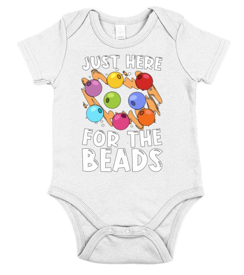Beading Just Here For The Beadwork Jewelry Beader Short Sleeve Baby One-Piece