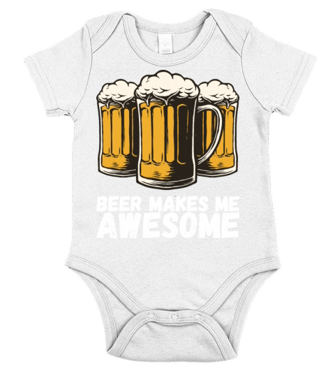 Beer Drink Gift Short Sleeve Baby One-Piece