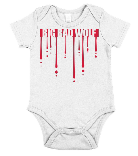 big bad wolf quote Short Sleeve Baby One-Piece