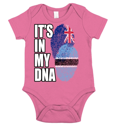 Botswana And New Zealand Mix Heritage DNA Flag Short Sleeve Baby One-Piece