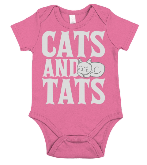 cats and tats quote Short Sleeve Baby One-Piece