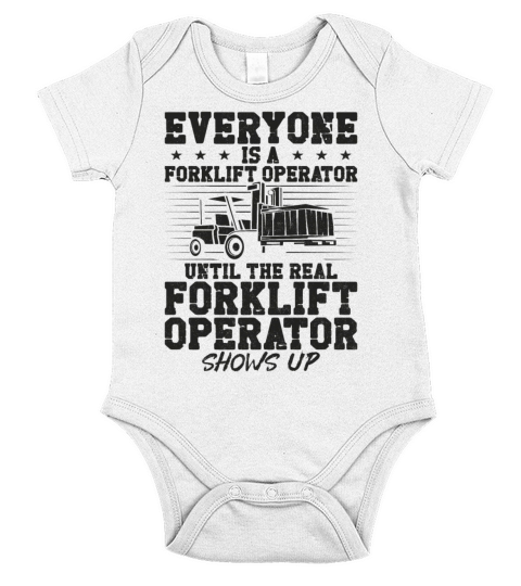 Certified Forklift Truck Operator Short Sleeve Baby One-Piece