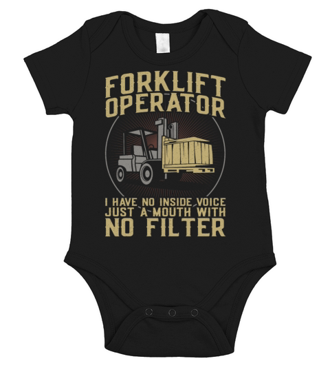 Certified Forklift Truck Operator Short Sleeve Baby One-Piece