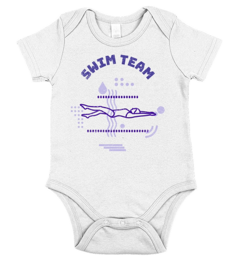 Cool Swimming Swim Team Gift for a Swimmer Short Sleeve Baby One-Piece