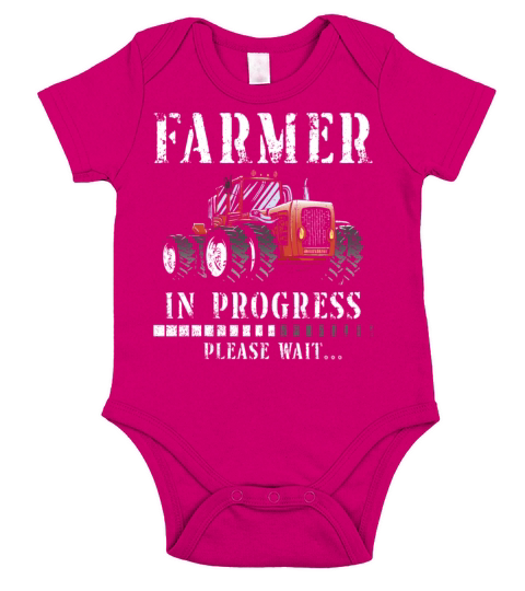 Farming Farmer Vintage Tractor Short Sleeve Baby One-Piece