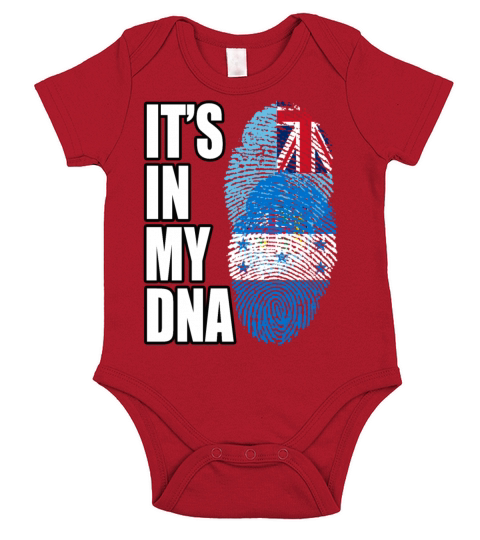 Fijian And Honduran Mix Heritage DNA Flag Short Sleeve Baby One-Piece