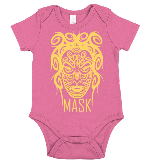 Gangster Girl face Mask T shirt design for Gift Short Sleeve Baby One-Piece